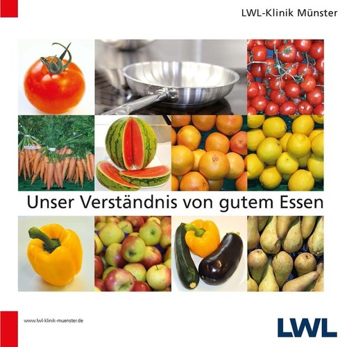 Titelfoto des Küchenflyers, verschiedene bunte Gemüsesorten sind abgebildet